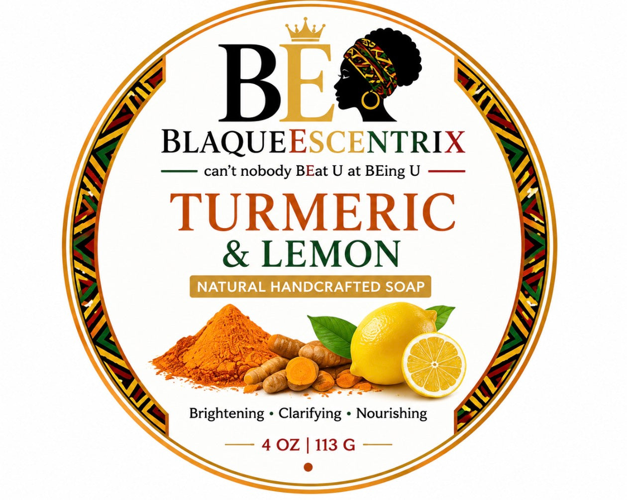 BlaqueEscentrix Turmeric & Lemon Soap