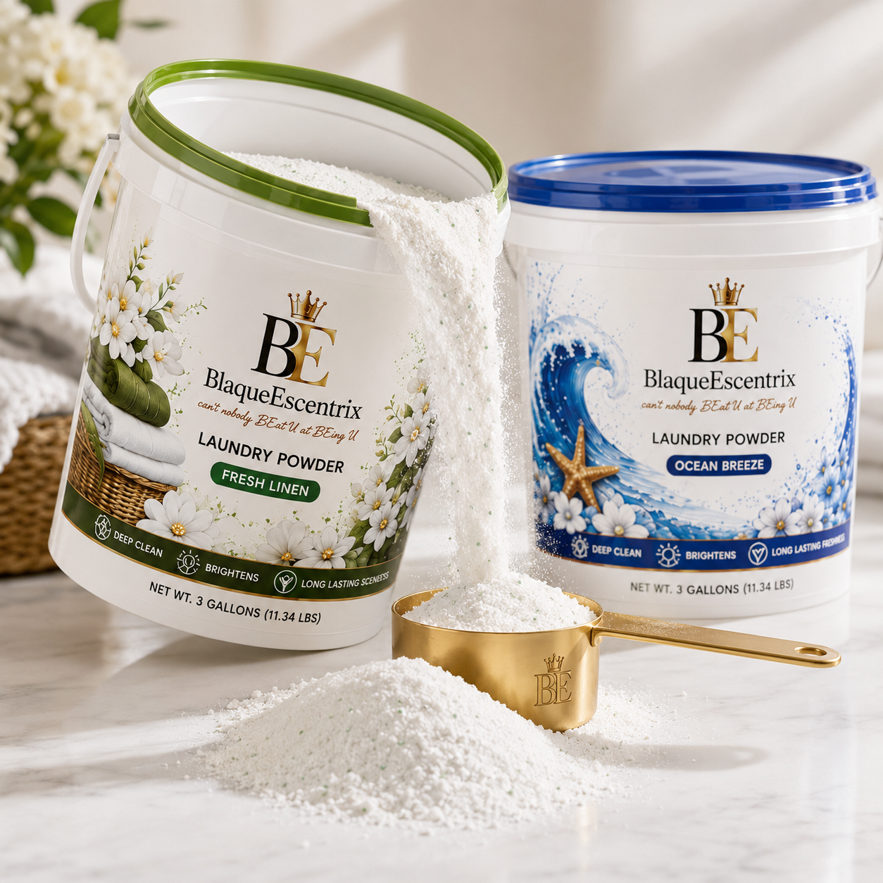 BlaqueEscentrix Laundry Powder - 3.5 Gallon Bucket
